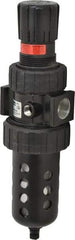 Parker - 3/4" NPT Port Standard 1 Piece Filter/Regulator FRL Unit - Polycarbonate Bowl, 90 SCFM, 150 Max psi, 11.76" High, Manual Drain - Benchmark Tooling