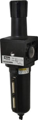 Parker - 1" NPT Port Heavy Duty 1 Piece Filter/Regulator FRL Unit - Metal Bowl, 250 SCFM, 250 Max psi, 15.95" High, Manual Drain - Benchmark Tooling