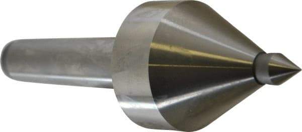 Royal Products - MT3 Taper Shank, 2-1/8" Head Diam 2,160 & 2,490 Lb Capacity Live Center - 5,000 Max RPM, 2.22" Head Length, 1/2" Point Diam, 0.74" Point Len, 330 Lb Max Workpc, 6-3/8" OAL, 1/2" Tip Diam, Long Point - Benchmark Tooling