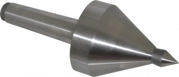 Royal Products - MT4 Taper Shank, 3-3/8" Head Diam 5,700 & 6,865 Lb Capacity Live Center - 3,500 Max RPM, 3.15" Head Length, 3/4" Point Diam, 1-1/8" Point Len, 1,165 Lb Max Workpc, 8-11/16" OAL, 3/4" Tip Diam, Long Point - Benchmark Tooling