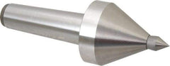 Royal Products - MT5 Taper Shank, 3-3/8" Head Diam 5,700 & 6,865 Lb Capacity Live Center - 3,500 Max RPM, 3.15" Head Length, 3/4" Point Diam, 1-1/8" Point Len, 1,165 Lb Max Workpc, 9-13/16" OAL, 3/4" Tip Diam, Long Point - Benchmark Tooling