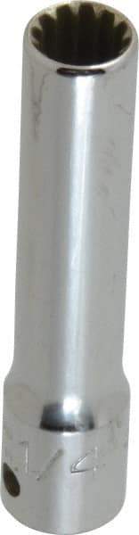 Proto - 1/4" Drive, 1/4" Socket, Spline Socket - 12 Points, 2" OAL - Benchmark Tooling