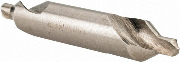 Keo - #5 Plain Cut 60° Incl Angle High Speed Steel Combo Drill & Countersink - Benchmark Tooling