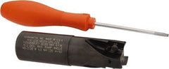 Kennametal - 1-1/4" Cut Diam, 18.03mm Max Depth of Cut, 1-1/4" Shank Diam, 115.06mm OAL, Indexable Square Shoulder End Mill - EC18.., EP18.. Inserts, Weldon Shank, 0° Lead Angle, Through Coolant - Benchmark Tooling