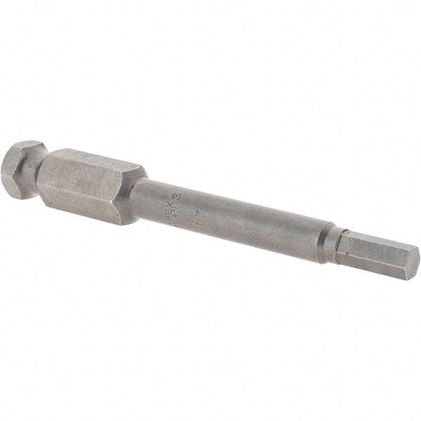 Apex - 7/32" Hex Bit - 7/16" Hex Drive, 3-1/2" OAL - Benchmark Tooling