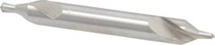 Combo Drill & Countersink: Metric, High Speed Steel Bright (Polished) Finish, Right Hand Cut