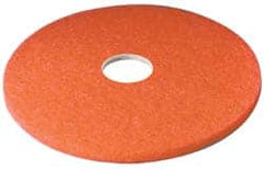 3M - Spray Buffing Pad - 16" Machine, Red Pad, Polyester - Benchmark Tooling