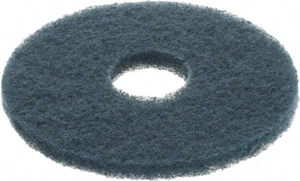 3M - Scrubbing Pad - 12" Machine, Blue Pad, Nylon & Polyester - Benchmark Tooling