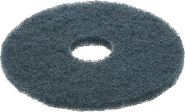 3M - Scrubbing Pad - 14" Machine, Blue Pad, Nylon & Polyester - Benchmark Tooling