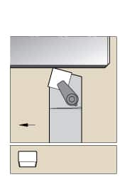 Kennametal - CSRP, Right Hand Cut, 15° Lead Angle, 1-1/2" Shank Height x 1" Shank Width, Positive Rake Indexable Turning Toolholder - 7" OAL, SP..63. Insert Compatibility, Series Kendex - Benchmark Tooling