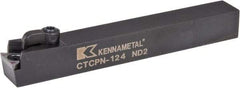 Kennametal - CTCP, Neutral Cut, 0° Lead Angle, 3/4" Shank Height x 3/4" Shank Width, Positive Rake Indexable Turning Toolholder - 6" OAL, TP..42. Insert Compatibility, Series Kendex - Benchmark Tooling