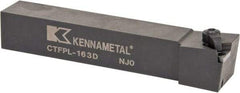 Kennametal - CTFP, Left Hand Cut, 0° Lead Angle, 1" Shank Height x 1" Shank Width, Positive Rake Indexable Turning Toolholder - 6" OAL, TP..32. Insert Compatibility, Series Kendex - Benchmark Tooling