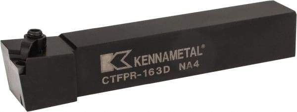 Kennametal - CTFP, Right Hand Cut, 0° Lead Angle, 1" Shank Height x 1" Shank Width, Positive Rake Indexable Turning Toolholder - 6" OAL, TP..32. Insert Compatibility, Series Kendex - Benchmark Tooling