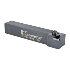 Kennametal - CTGP, Left Hand Cut, 0° Lead Angle, 1" Shank Height x 1" Shank Width, Positive Rake Indexable Turning Toolholder - 6" OAL, TN..32. Insert Compatibility, Series Kendex - Benchmark Tooling