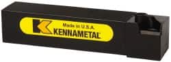 Kennametal - CTGP, Left Hand Cut, 0° Lead Angle, 1-1/4" Shank Height x 1-1/4" Shank Width, Positive Rake Indexable Turning Toolholder - 6" OAL, TP..42. Insert Compatibility, Series Kendex - Benchmark Tooling