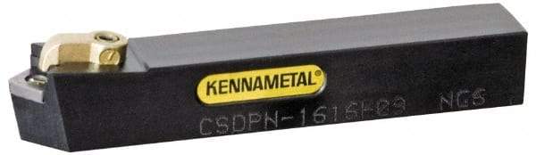 Kennametal - CSDP, Neutral Cut, 0° Lead Angle, 25mm Shank Height x 25mm Shank Width, Positive Rake Indexable Turning Toolholder - 150mm OAL, SP.. Insert Compatibility, Series Kendex - Benchmark Tooling