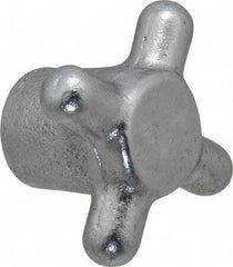 Gibraltar - 2-1/2" Head Diam, 4 Point Spoked Knob - 1/2-13 Hole, Cast Iron - Benchmark Tooling