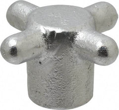 Gibraltar - 2-1/2" Head Diam, 4 Point Spoked Knob - 5/8-11 Hole, Cast Iron - Benchmark Tooling