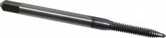 Kennametal - #4-40 UNC, 2 Flute, TiCN Finish, High Speed Steel Spiral Point Tap - Plug Chamfer, Right Hand Thread, 1.88" OAL, 9/16" Thread Length, 0.141" Shank Diam, 2B/3B Class of Fit, Series 5301S - Exact Industrial Supply