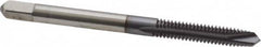 Kennametal - #8-32 UNC, 2 Flute, TiCN Finish, High Speed Steel Spiral Point Tap - Plug Chamfer, Right Hand Thread, 2.13" OAL, 3/4" Thread Length, 0.168" Shank Diam, 2B Class of Fit, Series 5301S - Exact Industrial Supply