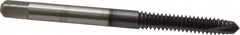 Kennametal - #10-24 UNC, 2 Flute, TiCN Finish, High Speed Steel Spiral Point Tap - Plug Chamfer, Right Hand Thread, 2.38" OAL, 7/8" Thread Length, 0.194" Shank Diam, 2B/3B Class of Fit, Series 5301S - Exact Industrial Supply