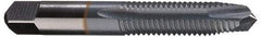 Cleveland - 3/8-16, 3 Flute, TiCN Finish, High Speed Steel Spiral Point Tap - Plug Chamfer, Right Hand Thread, 3/4" Thread Length, 2B Class of Fit, Series 1011TICN - Exact Industrial Supply