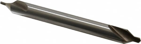 Interstate - #4-1/2 Plain Cut 60° Incl Angle High Speed Steel Combo Drill & Countersink - Benchmark Tooling