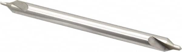 Interstate - #5 Plain Cut 60° Incl Angle High Speed Steel Combo Drill & Countersink - Benchmark Tooling