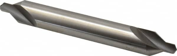 Interstate - #7 Plain Cut 60° Incl Angle High Speed Steel Combo Drill & Countersink - Benchmark Tooling