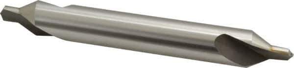 Interstate - #8 Plain Cut 60° Incl Angle High Speed Steel Combo Drill & Countersink - Benchmark Tooling