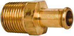 Parker - 1/2 NPT Thread Hose Barb x Male NPT Connector - 1/2" ID Hose, Brass - Benchmark Tooling