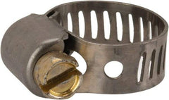 Parker - 1/4 to 0.62" Diam, Stainless Steel Worm Drive Clamp - Benchmark Tooling