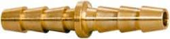 Parker - Hose Barb x Hose Barb Hose Mender - 3/16" ID Hose x 0.227" OD Hose, Brass - Benchmark Tooling