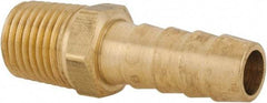 Parker - 1/4 NPT Thread Hose Barb x Male NPT Connector - 3/8" ID Hose x 0.415" OD Hose, Brass - Benchmark Tooling