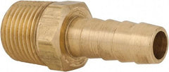 Parker - 3/8 NPT Thread Hose Barb x Male NPT Connector - 3/8" ID Hose x 0.415" OD Hose, Brass - Benchmark Tooling