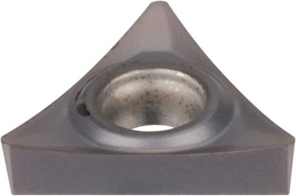 Kennametal - TCGT21.51 HP Grade KC5025 Carbide Turning Insert - TiAlN Finish, 60° Triangle, 1/4" Inscr Circle, 3/32" Thick, 1/64" Corner Radius - Benchmark Tooling