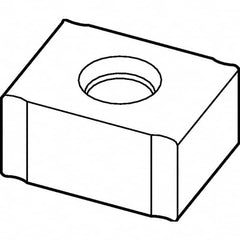 Kennametal - LNEU1260 Grade KCPM40 Carbide Milling Insert - TiAlN/AlCrN Finish, 0.236" Thick, 1/64" Corner Radius - Benchmark Tooling