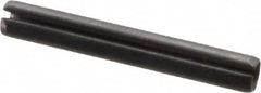 Value Collection - 2.5mm Diam x 18mm Long Slotted Spring Pin - Grade 1070-1080 Steel, Plain Finish - Benchmark Tooling