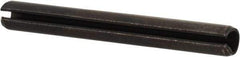 Value Collection - 2.5mm Diam x 22mm Long Slotted Spring Pin - Grade 1070-1080 Steel, Plain Finish - Benchmark Tooling