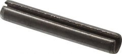 Value Collection - 3mm Diam x 18mm Long Slotted Spring Pin - Grade 1070-1080 Steel, Plain Finish - Benchmark Tooling