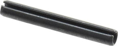 Value Collection - 3mm Diam x 22mm Long Slotted Spring Pin - Grade 1070-1080 Steel, Plain Finish - Benchmark Tooling