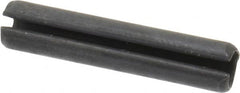 Value Collection - 3.5mm Diam x 18mm Long Slotted Spring Pin - Grade 1070-1080 Steel, Plain Finish - Benchmark Tooling