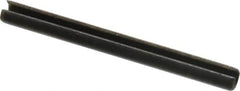 Value Collection - 3.5mm Diam x 40mm Long Slotted Spring Pin - Grade 1070-1080 Steel, Plain Finish - Benchmark Tooling