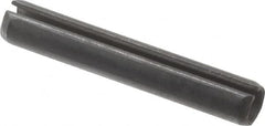 Value Collection - 4mm Diam x 26mm Long Slotted Spring Pin - Grade 1070-1080 Steel, Plain Finish - Benchmark Tooling