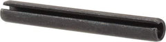 Value Collection - 4mm Diam x 32mm Long Slotted Spring Pin - Grade 1070-1080 Steel, Plain Finish - Benchmark Tooling