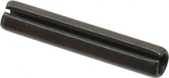 Value Collection - 5mm Diam x 28mm Long Slotted Spring Pin - Grade 1070-1080 Steel, Plain Finish - Benchmark Tooling