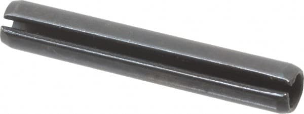 Value Collection - 5mm Diam x 32mm Long Slotted Spring Pin - Grade 1070-1080 Steel, Plain Finish - Benchmark Tooling