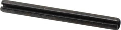 Value Collection - 5mm Diam x 50mm Long Slotted Spring Pin - Grade 1070-1080 Steel, Plain Finish - Benchmark Tooling