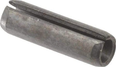 Value Collection - 6mm Diam x 20mm Long Slotted Spring Pin - Grade 1070-1080 Steel, Plain Finish - Benchmark Tooling