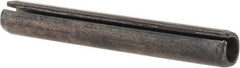 Value Collection - 6mm Diam x 45mm Long Slotted Spring Pin - Grade 1070-1080 Steel, Plain Finish - Benchmark Tooling